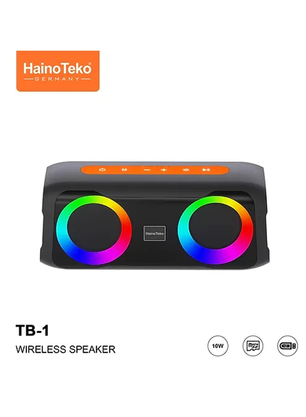 Haino Teko TB-1 Portable Wireless Bluetooth Speaker…