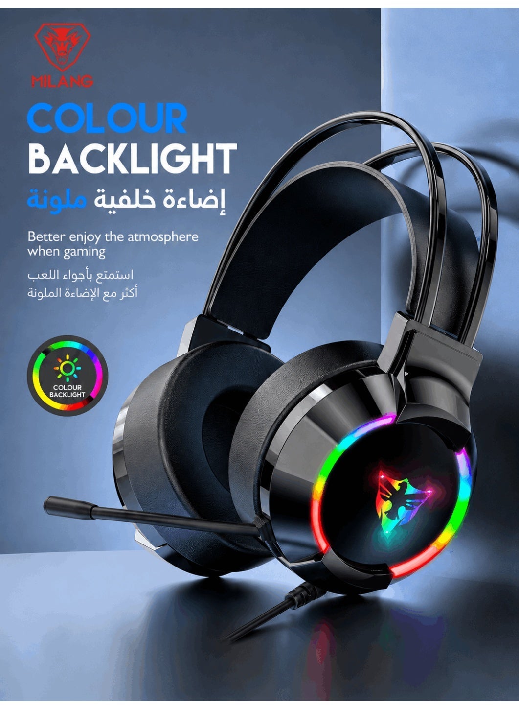 Compare MILANGG606 unisex gaming headset is a noisecanceling, 7.1 surround sound headset perfect for esports and PUBG. at KSA Price
