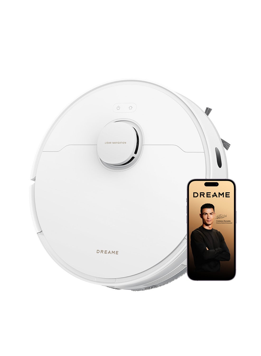 Compare DREAME D20 Robot Vacuum, 13,000Pa Suction, DuoBrush for Pet Hair, LDS Navigation, 2in1 Vacuum & Mop, Hard Floors & Carpets, 5,200mAh Battery, App & Voice Control 19.8 W D20 Noon Exclusive white at KSA Price
