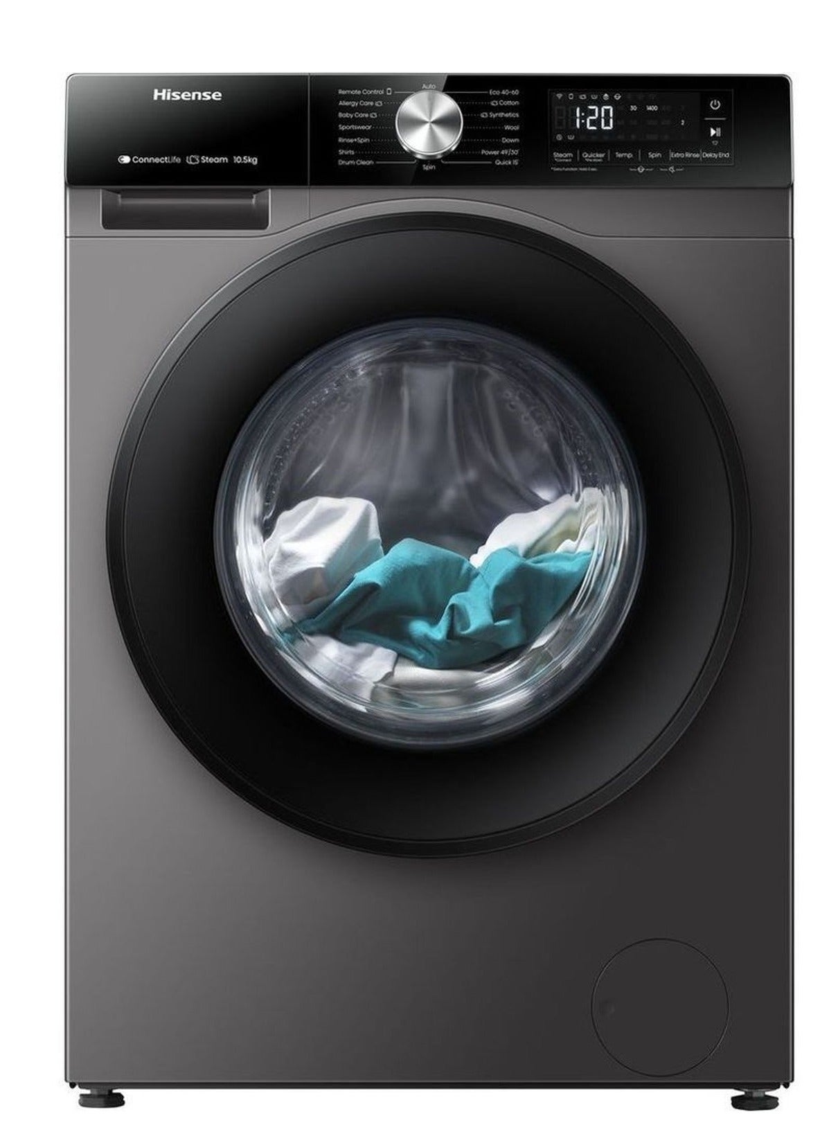 Hisense Front Load Washer 10.5 kg WF3S1043BT WF3S1043BT…