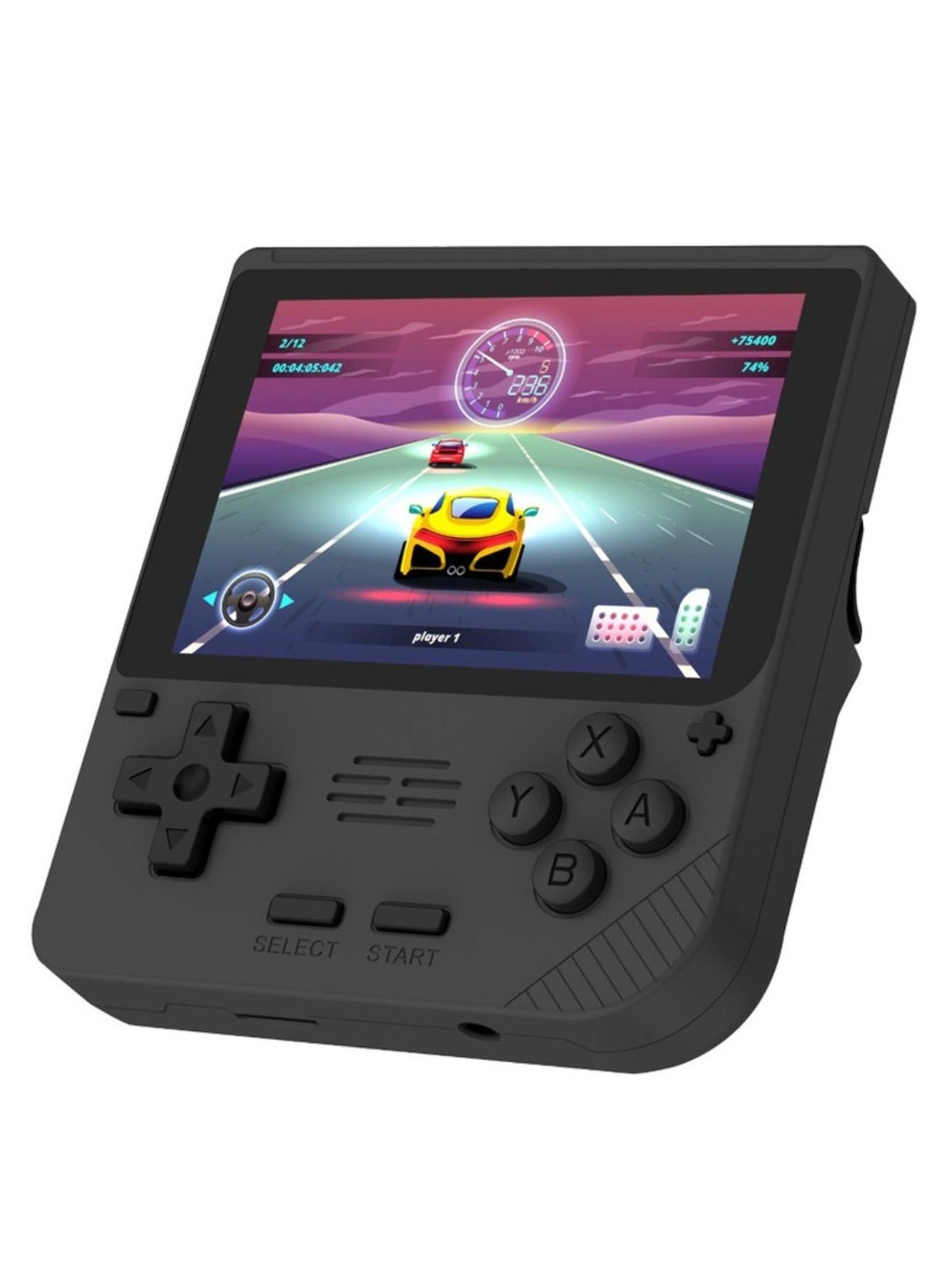 Compare Gaming Retro Arcade Gaming Console, 3D Simulator, Ergonomic Design, Immersive Sound Play, 3.5 IPS Display, 6 Hours Battery Life, 3000mAh Battery  Black at KSA Price
