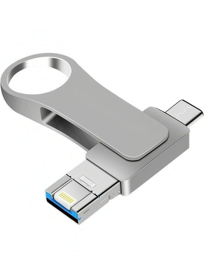 2TB USB Flash Drive, 4-in-1 Multi-Port Memory…