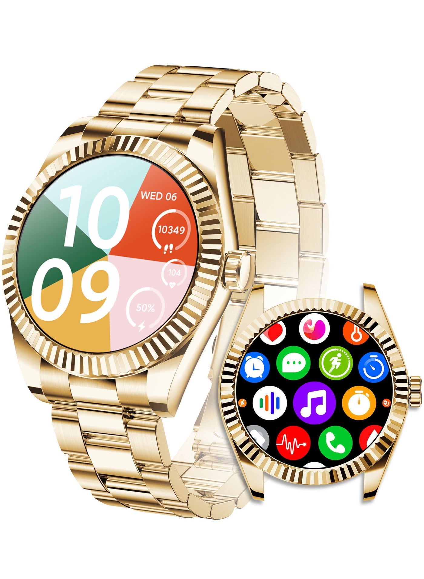 Compare Mens Smart Watch Women 1.28 AMOLED Waterproof Small Smartwatch for Men Women Fitness Tracker Heart Rate Sleep Monitor Activity Tracker for Android and iPhone at KSA Price
