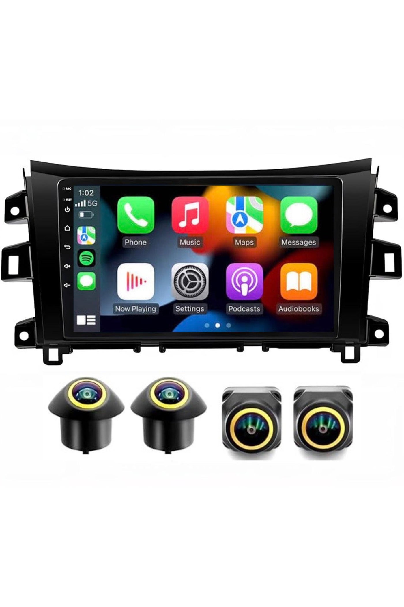 Compare Android Car Stereo for Nissan NAVARA NP300 20152024 4GB RAM 64GB ROM Support Carplay, MLink WiFi BT, Radio GPS, 9 Inch IPS.QLED, Fast interface, Touch Screen with 360D Camera Included at KSA Price