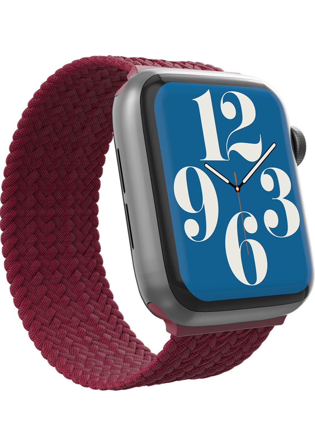 Compare Braided Apple Watch Series 87 45mm, Series 6SE54 44mm and Series 321 42mm Band  Wine at KSA Price