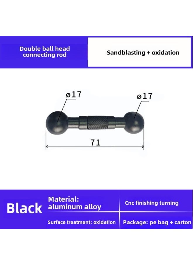 Compare 13 15172025 Aluminum Alloy 14 Screw Ball Head Mobile Phone Bracket Modified Live Photography Bracket AccessoriesColor:17mm Double Ball Head at KSA Price