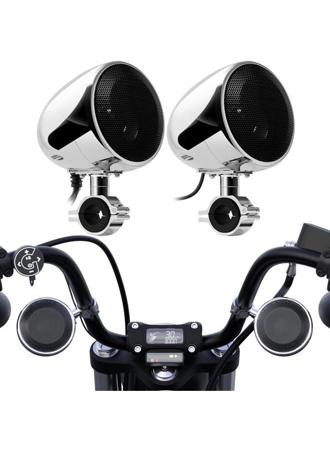 Compare AN4 Gen.3 AllinOne Builtin Amplifier 4 Full Range Waterproof Bluetooth Motorcycle Stereo Speakers Audio Amp System wAUX for 1 to 114 Bar Harley ATV RZR 4 Wheeler at KSA Price