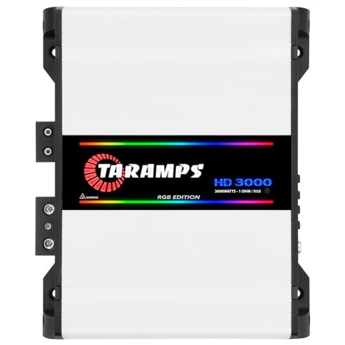 Compare Taramps HD 3000 1 Ohm RGB Effects 1 Channel 3000 Watts RMS MAX Full Range Car Audio Monoblock LED Monitor Indicator Class D Amplifier Crossover, HD 3k at KSA Price