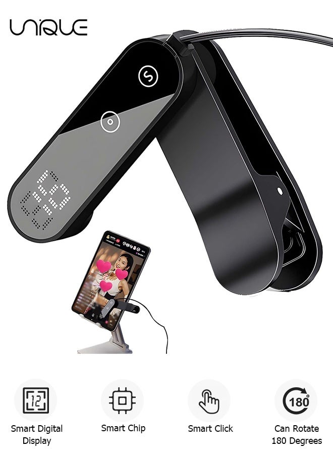 Compare Auto Clicker for Smart Phone  with Digital Display  Phone Screen Adjustable Speed Auto Tapper for iPhone iPad Apps, Fast Click Screen Tappers for TIK Tok, Game, Live Broadcasts Likes, Physical Clicker  Universal USB Interface  Black at KSA Price