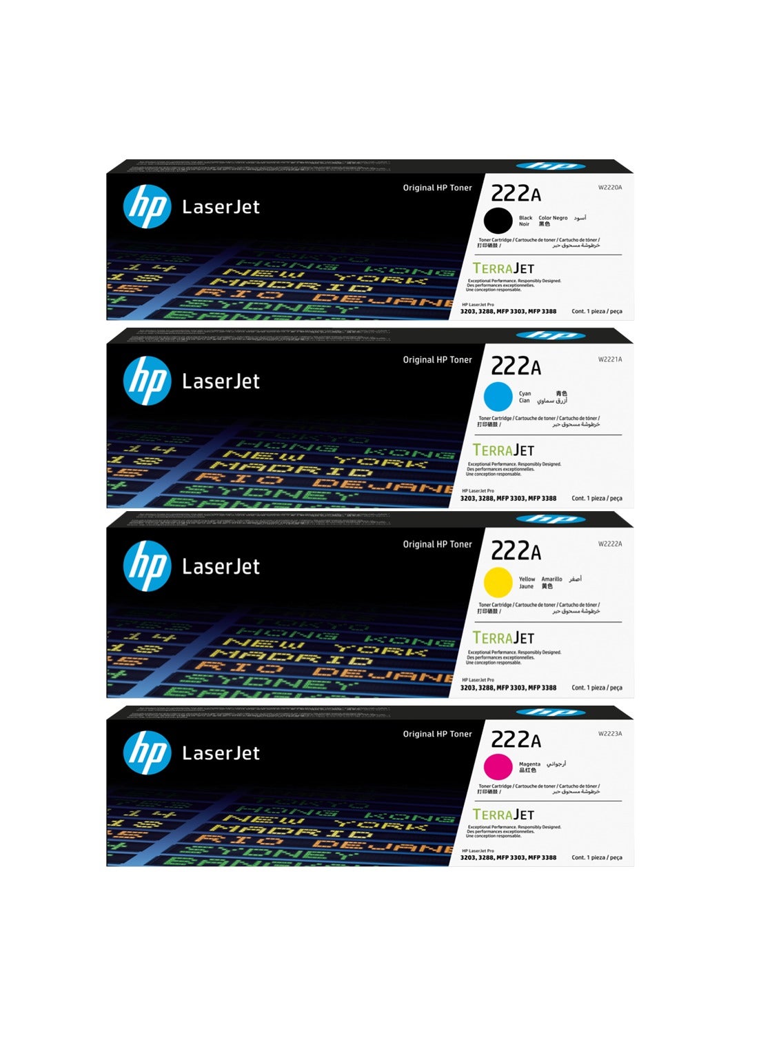 222A Original Toner Cartridge W2220A,W2221A,W2222A,W2223A,…