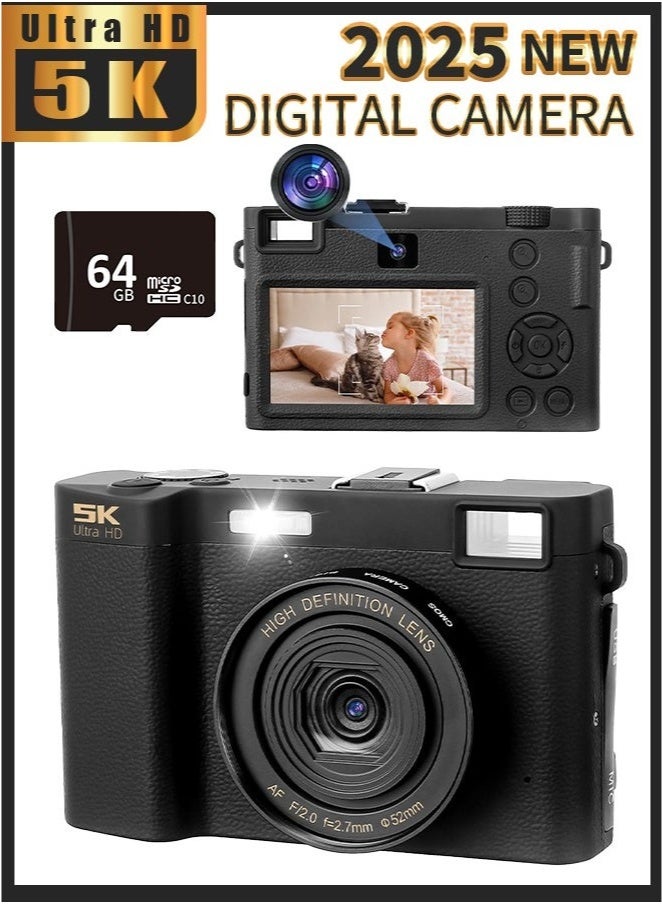 5K Digital Camera for Photography & Video,…