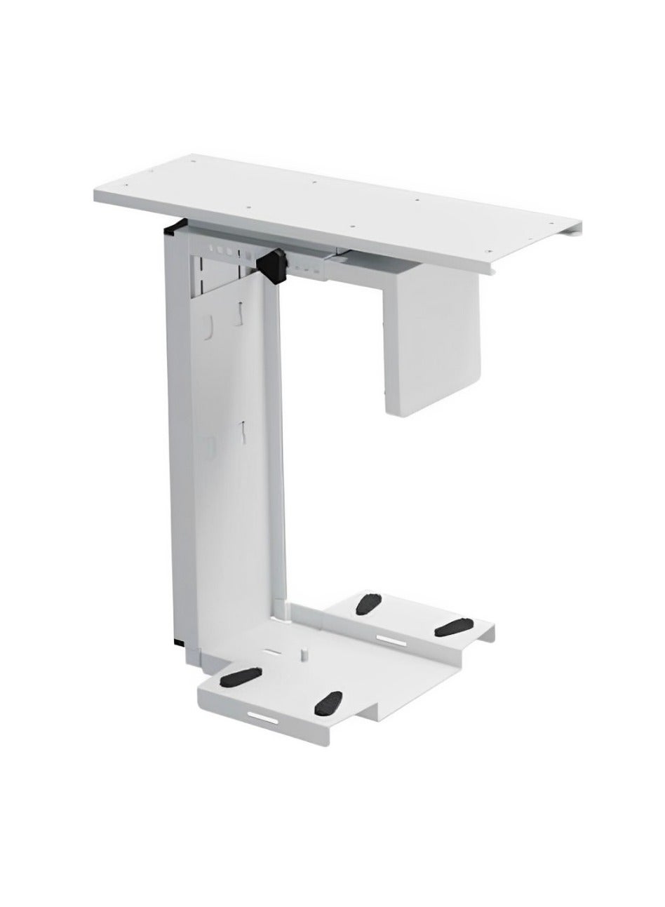 Compare Adjustable UnderDesk CPU Holder with 360 Degree Swivel for Workspace Home Work Desk SetUp  White at KSA Price