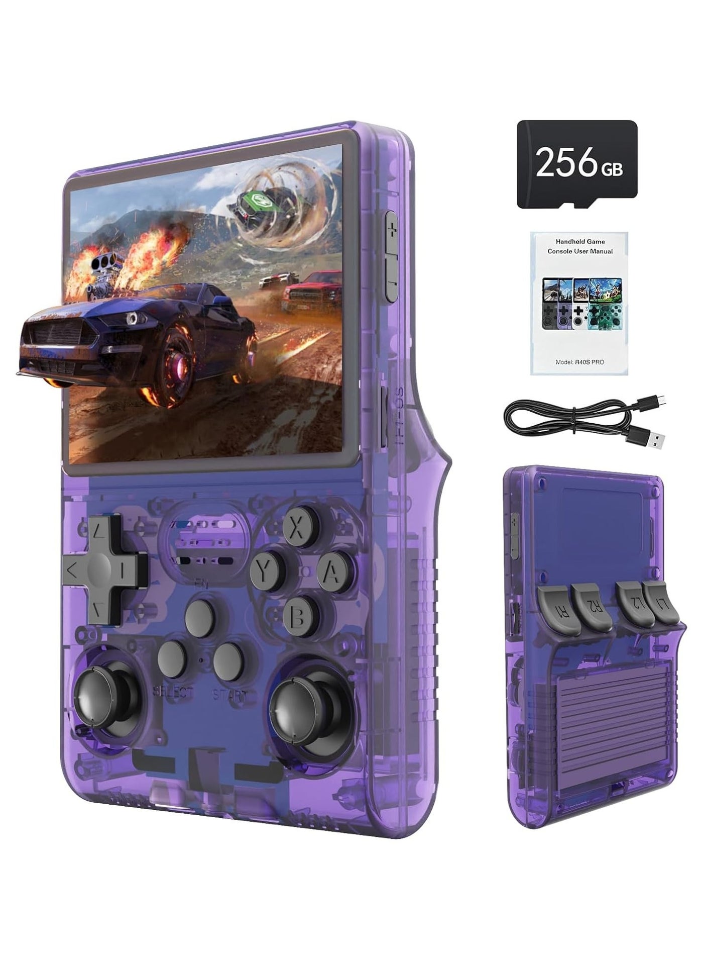 Compare 15000 Games in 1 Handheld Game Console,3.5Inch IPS Screen Retro Gaming Console,15000+Classic Games, 3800mAh,20?Mainstream Emulator,Builtin 256G TF Card, Support HDMI and TV OutputPurple at KSA Price