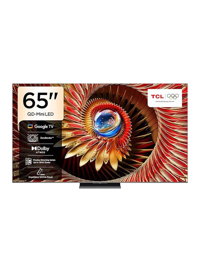 Compare 65 Inch Smart TV 4K QDMini LED Gaming Google TV, 144Hz Native Refresh Rate, Precise Dimming Series Up to 3840 Zones, CrystGlow WHVA Panel, HDR 4500 nits, ZeroBorder 2025 Model 65C8K black at KSA Price
