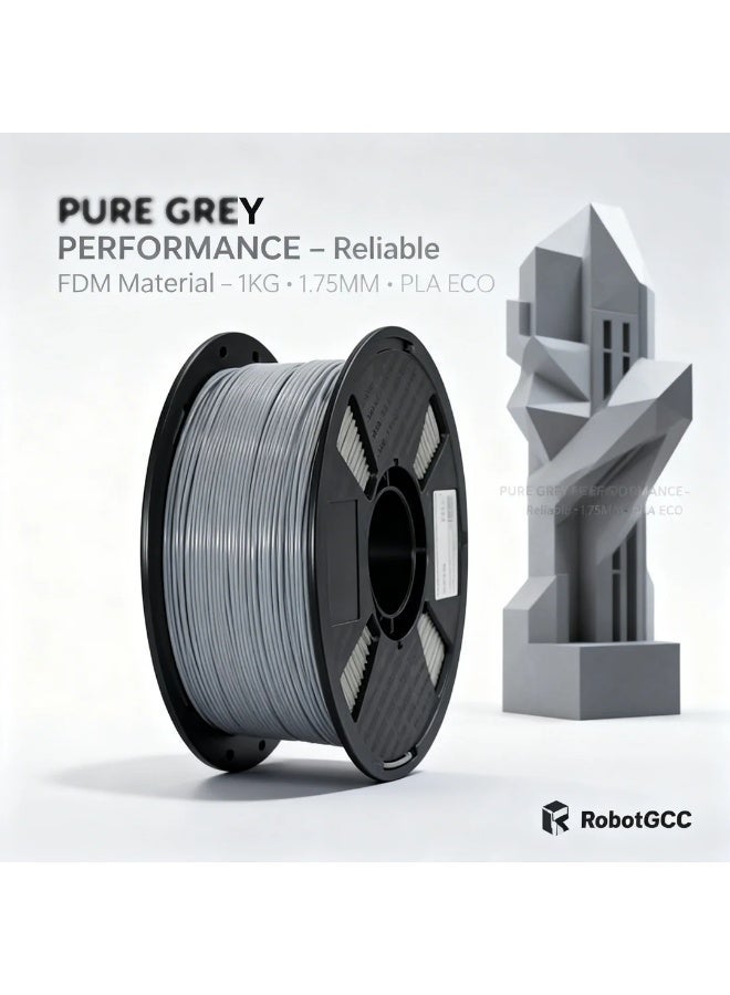 PLA ECO 1.75mm 3D Printer Filament Gray 1KG…