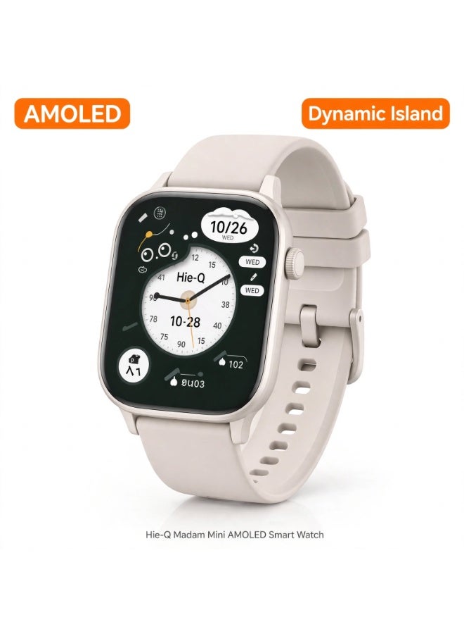 Madam Mini AMOLED Smart Watch for Women, Dynamic…