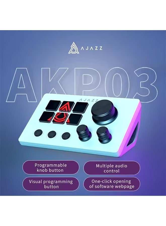 AJAZZ AKP03E Programmable Macro Keyboard Multifunctional…