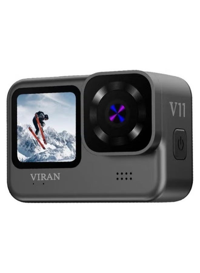 Compare V11 Action Camera 5K 4K60FPS  WiFi Dual Color Screens AntiShake Waterproof HD Camera for Outdoor Travel, Cycling & Adventure at KSA Price