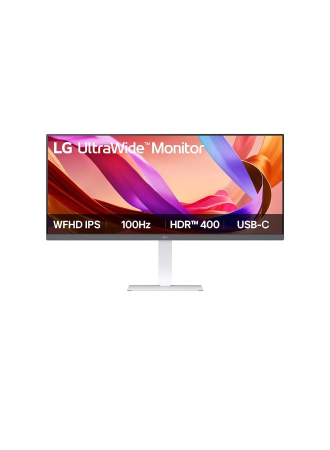 Compare 34 inch UltraWide WFHD Monitor with 100Hz 1ms, HDR 400 and borderless design, USB TypeC™, sRGB 99%, Color calibrated, Build in Speaker Waves MaxxAudio®, LG Switch app 34U530AW white at KSA Price