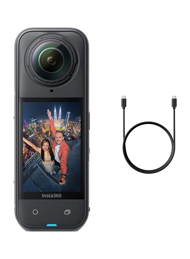 Compare X5  Waterproof 8K 360° Action Camera, Leading Low Light, Invisible Selfie Stick Effect, Rugged and Replaceable Lens, 3Hour Battery, Builtin Wind Guard, Stabilization, Triple AI Chip Design at KSA Price