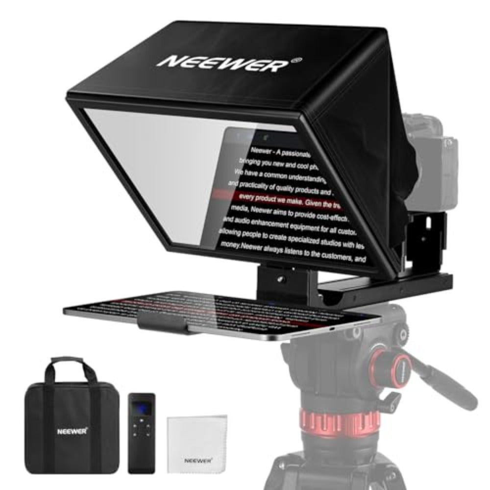 Basics Aluminum Alloy Teleprompter 12 Inch for…