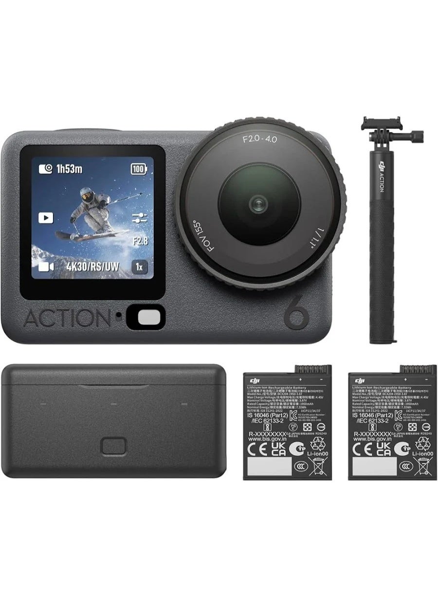DJI Osmo Action 6 Enhanced Combo, 8K Waterproof…