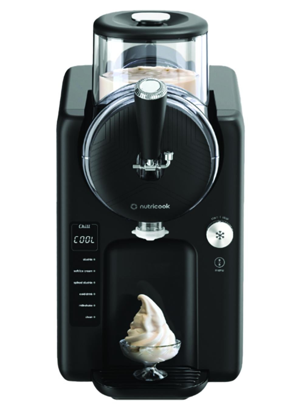 Compare Frost Ice Cream Maker – 2in1 Soft Serve & Slushie Machine with BuiltIn Compressor | 6 Frozen Treat Modes, 7 Texture Settings, 1.8L Capacity | Instant Ice Cream Machine, No PreFreezing 1.8 L 150 W NCFRS330K FRS330SA Black at KSA Price