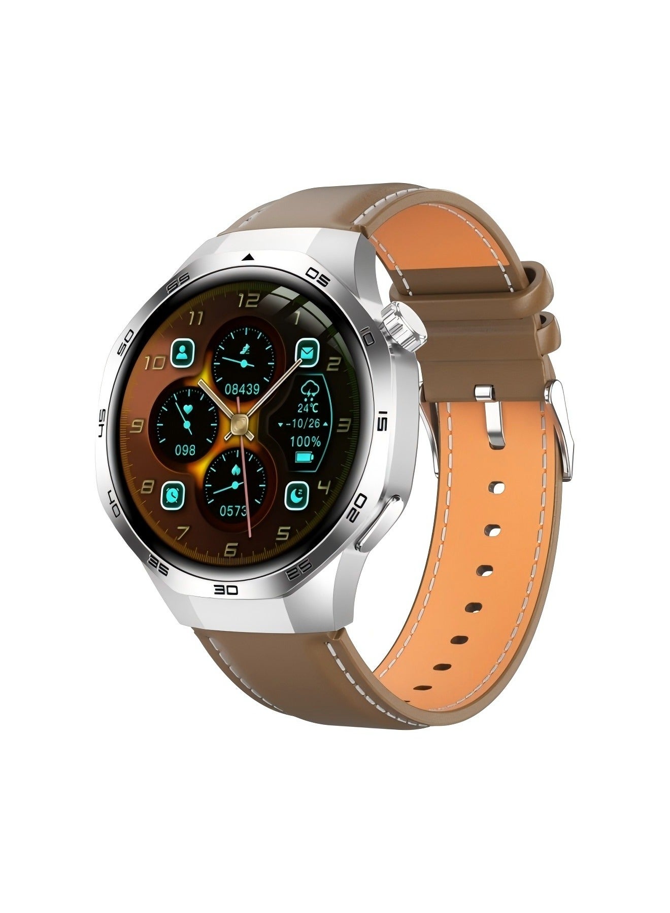 Compare Smart Watch PRO with Bluetooth Call Function AnswerMake Calls, Fitness Tracking Watch with Sleep Monitoring Function, for iPhoneAndroid, IP68 Waterproof Leather Black at KSA Price