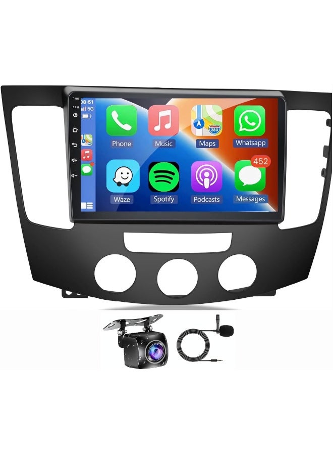 Compare Fit Hyundai Sonata Car Stereo Sonata NF 2009 2010 Manual AC Android Screen With Apple Carplay Android Auto Wireless WiFi DSP FM&AM BT AHD Camera Included 2+32GB Carplay at KSA Price