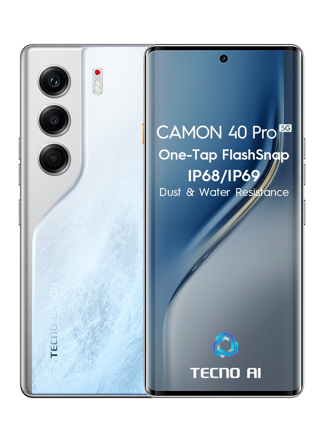 Compare Camon 40 Pro Dual SIM Glacier White 12GB RAM 256GB 5G  Middle East Version at KSA Price