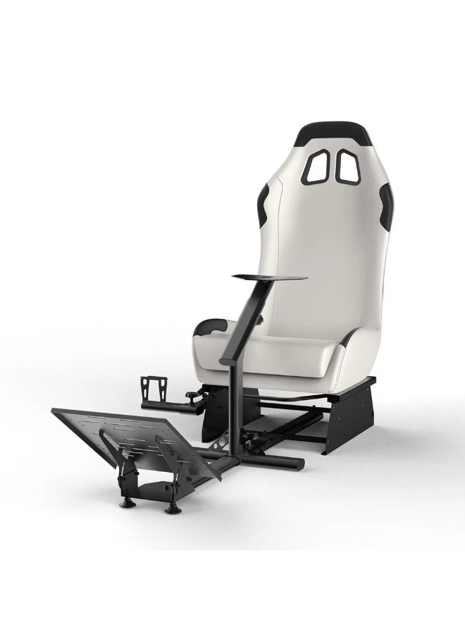 Compare Racing Wheel Stand with Seat, Racing Gaming Chair Driving Cockpit for All Logitech G923 | G29 | G920 | Thrustmaster | Fanatec Wheels | Xbox One, PS4, PC Platforms at KSA Price