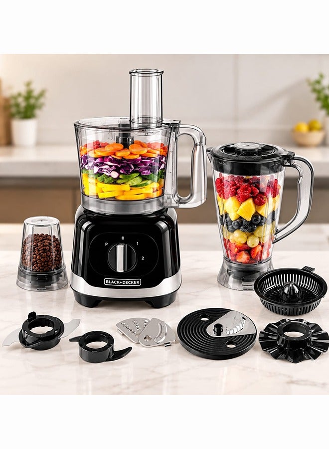 BLACK+DECKER Multifunction Food Processor, 1000W,…