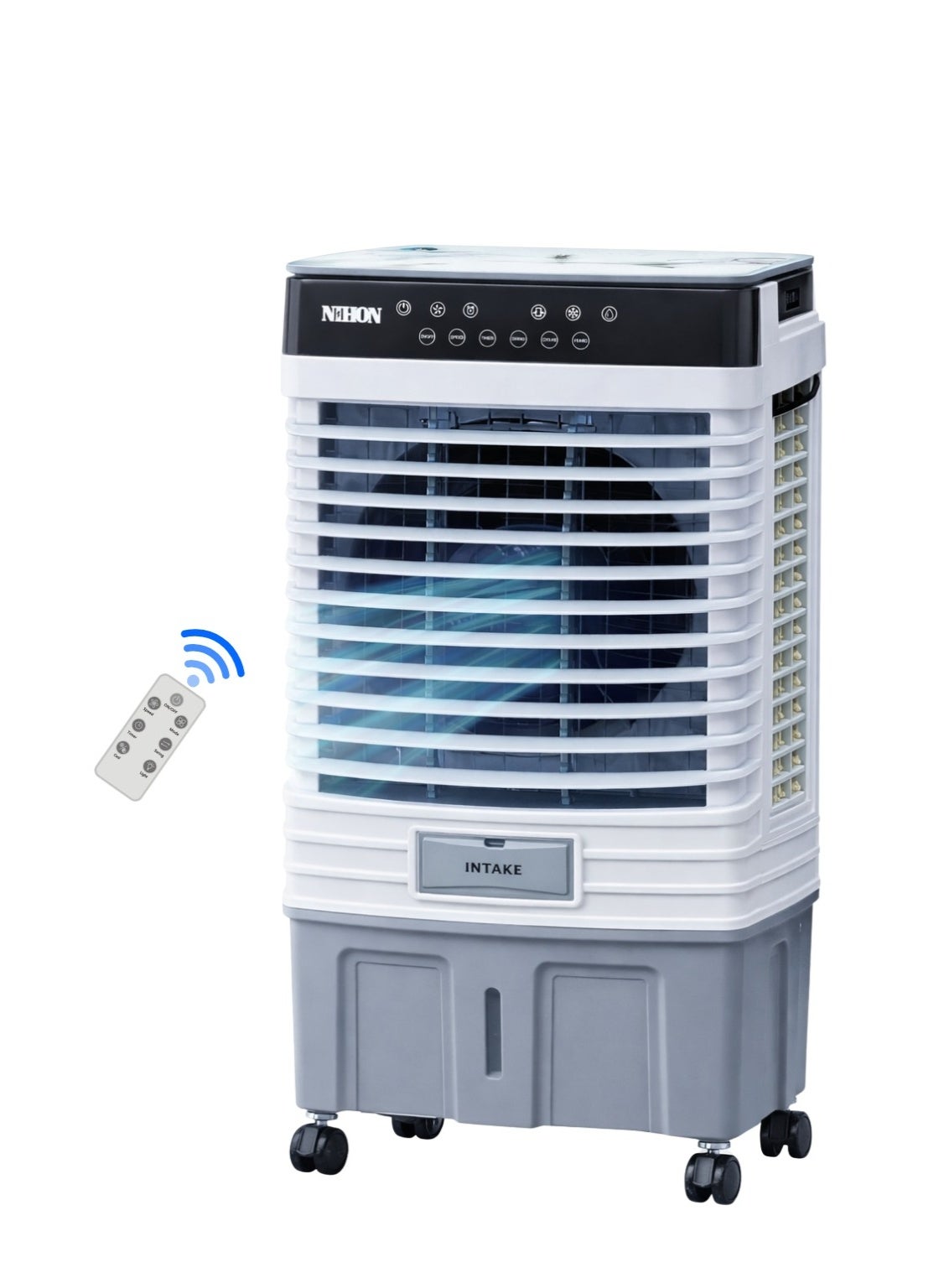 Compare Nihon YJF45R Portable Air Cooler 25L – Compact Evaporative Cooler with 4500m³h Airflow, 100W Energy Efficient Cooling Fan for Home, Office & Personal Use at KSA Price