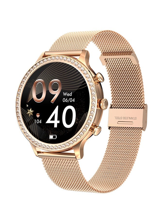 Compare Smartwatch for Women Make Answer Call 1.32 Full Touch Screen Fitness Tracker with Blood Pressure Heart Rate Sleep Monitor IP67 Waterproof Pedometer Stopwatch for iOS Android,Gold at KSA Price