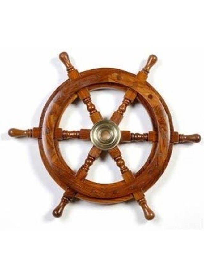 Compare INIReplicas Ship Wheel Ships Steering Wheel Boat Wheel Pirate Ship Wheel Captains Wheel Nautical Decor Wooden Ship Wheel 24 Inch Dia at KSA Price