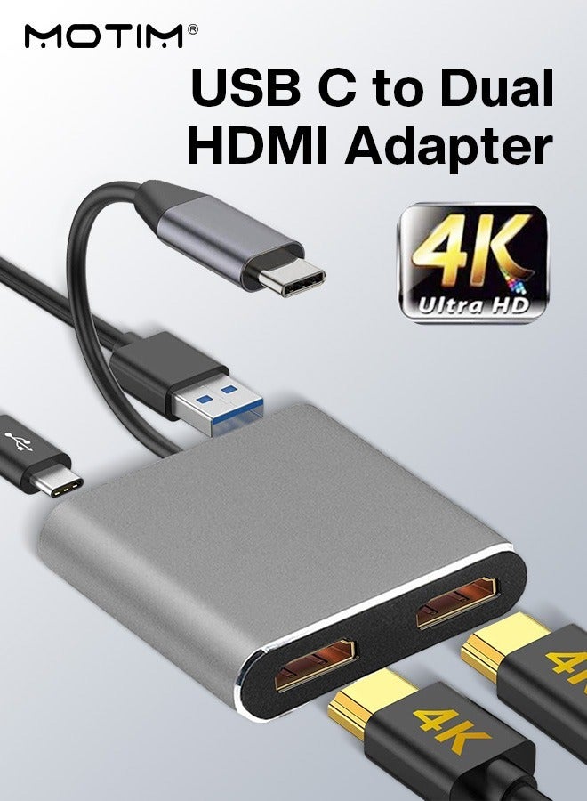 USB C to Dual HDMI Adapter 5Gbps, 4 in…