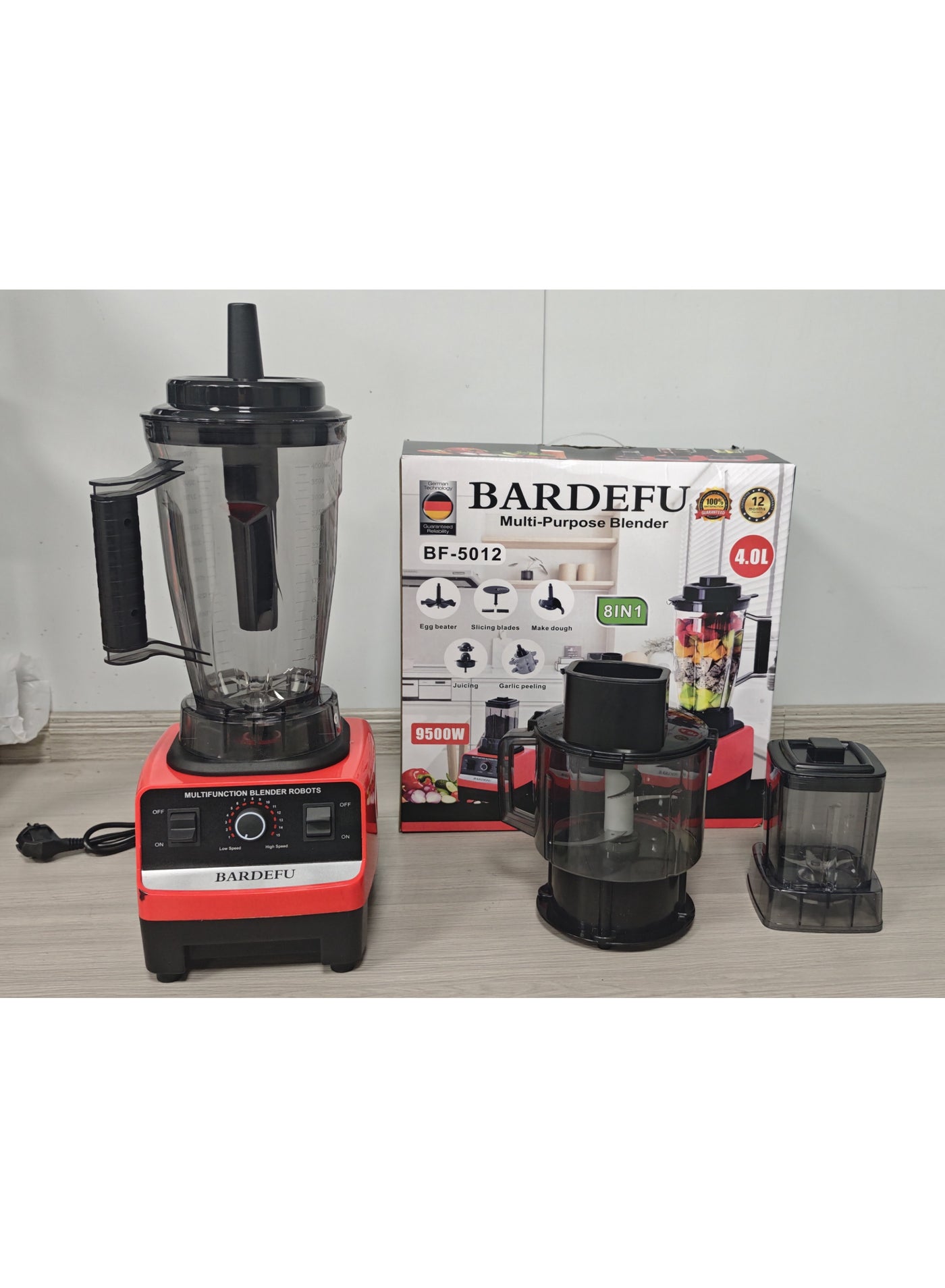 Compare 8 in 1 Blenders Machine 9500w Electric Food Processor Crest Silver Bardefu 8 in 1 Heavy Duty Commercial Mixer and Grinder Juicer at KSA Price
