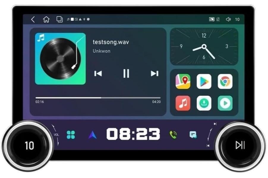 Compare 11.8 Inch Diamond 2K Car Android Screen Support Apple Carplay Android Auto Wireless Suitable For 9 Inch 10 inch Android Frame 4GB RAM 32GB ROM Fast Interface Quick Boot AHD Camera Included at KSA Price