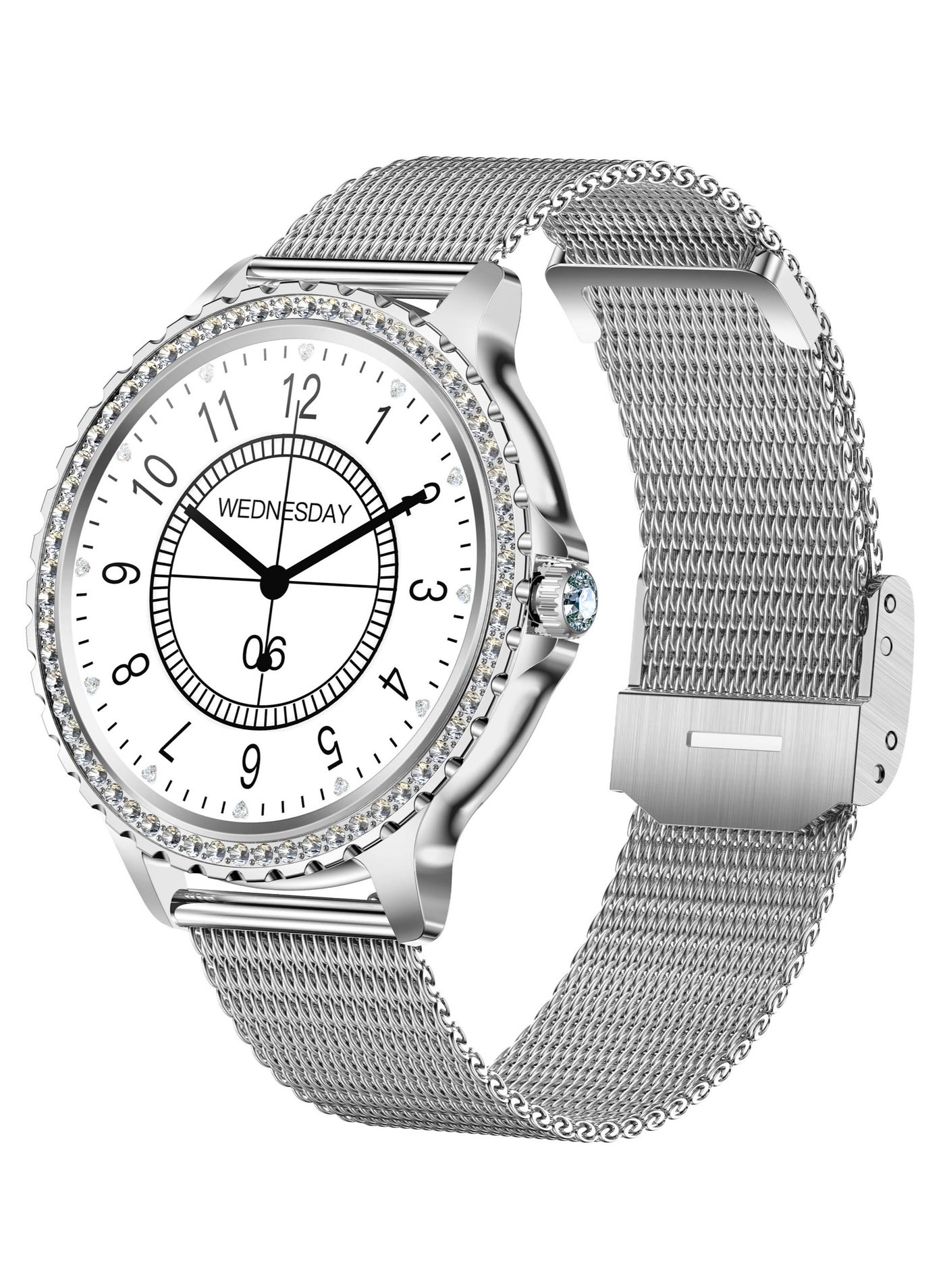 Compare Womens Smartwatch 1.3 Inch Sports SmartWatch with Bluetooth Calling Fitness Tracker Sleep Heart Rate Monitor Smart Watch for Android iOS Pedometer at KSA Price
