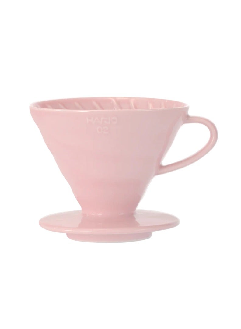 Ceramic V60 Coffee Dripper 02, Pink