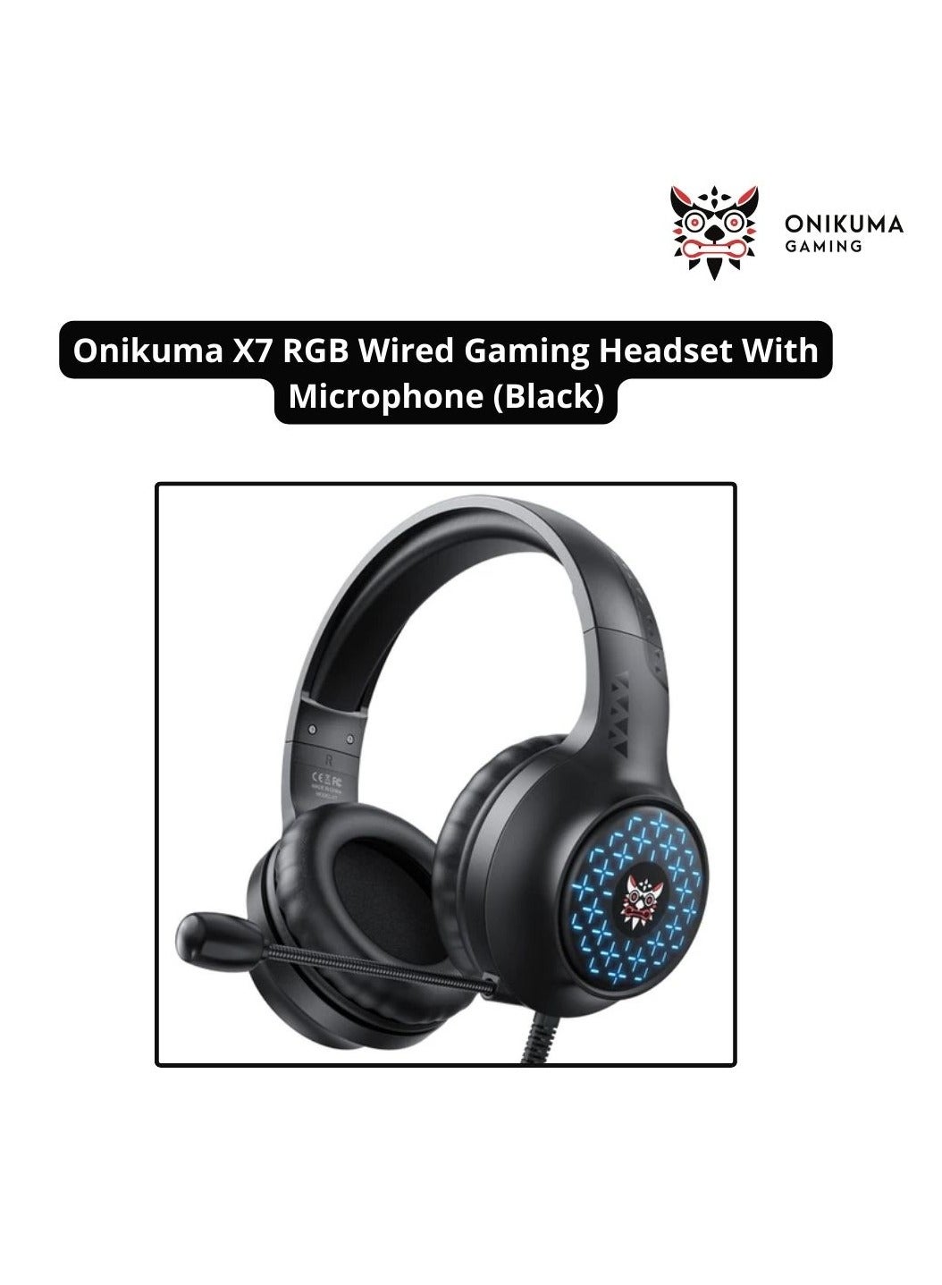 Compare Onikuma X7 Wired Gaming Headset Removable Cat Ears Headphones with Microphone at KSA Price