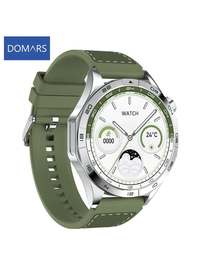 Compare Domars 1.43  HD Touchsreen Fitness Smart Watches for WomenMen, Smart Watch Compatible with Android Phones, Builtin, Bluetooth Call, Heart RateSleep Monitor, Green at KSA Price
