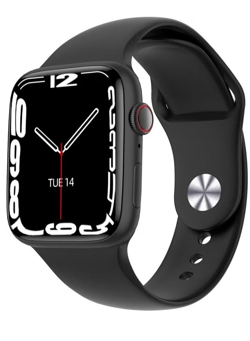 Compare Mini 36MM Smart Watch for Ladies & Girls – Includes 2 Pairs of Straps & Wireless Charger, Sleek Black Design at KSA Price