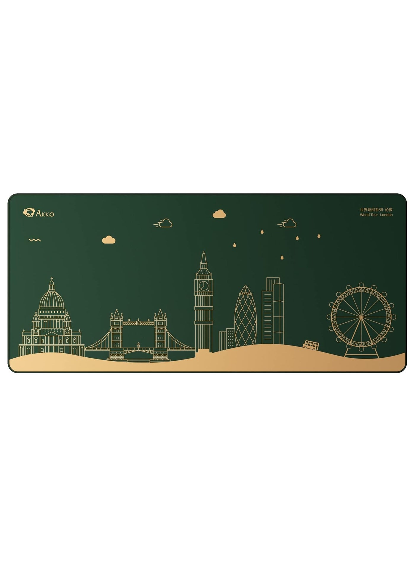Compare AKKO World Tour London Mousepad  900 x 400 mm at KSA Price