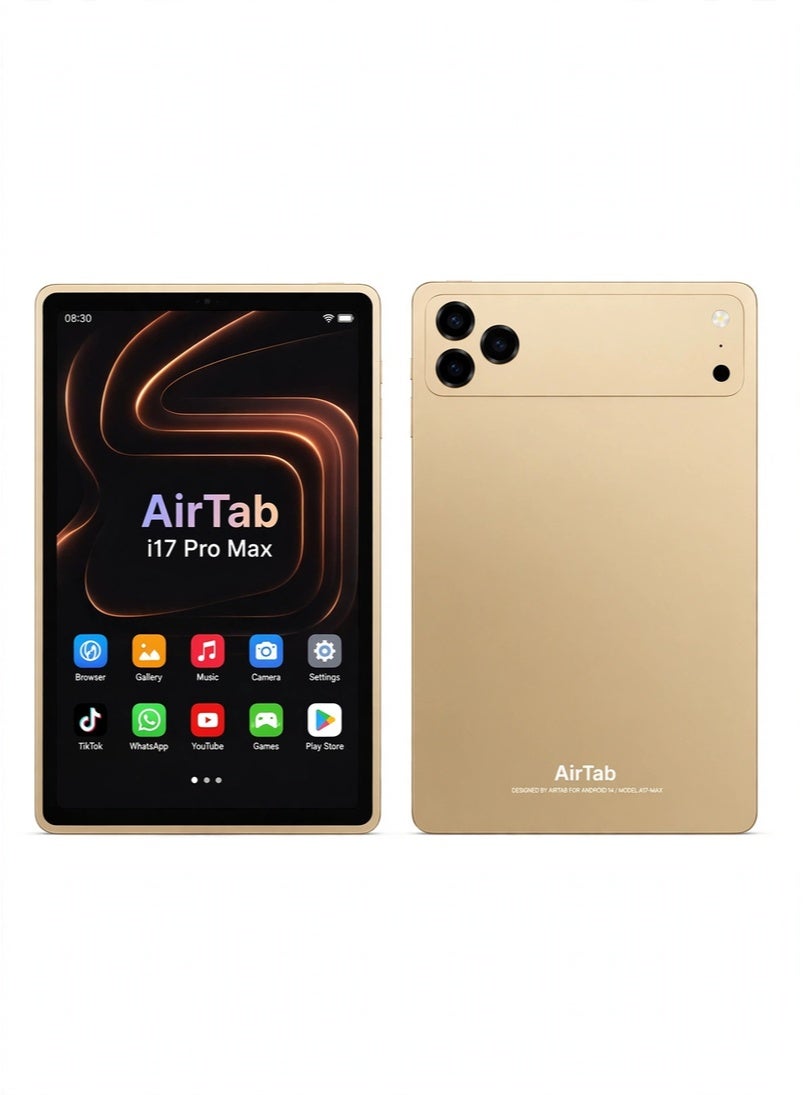 Compare i17 Pro Max 10.1Inch Android 15 Tablet, 24GB RAM 1TB ROM, 10000mAh Battery, HD IPS Display, OctaCore Processor, WiFi Tablet for Work, Study, Streaming, Gaming, Browsing and Entertainment Gold at KSA Price