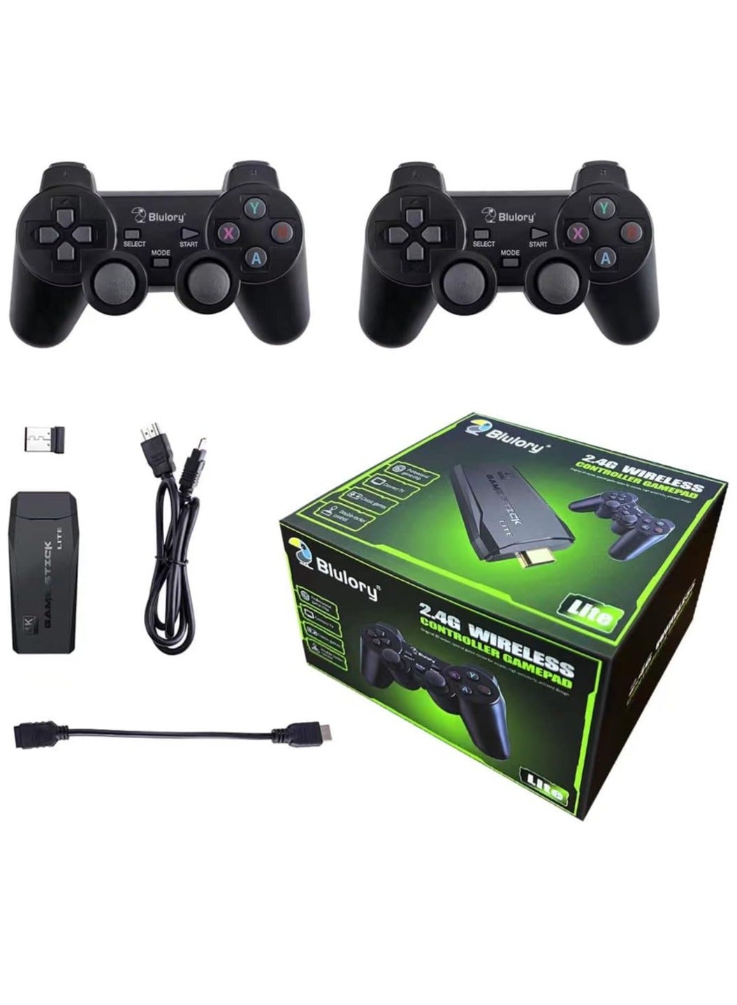 Compare ELTERAZONE 4k smart video game tv stick,video game consoles,10,000 games 3264gb retro classic gamin 2.4g wireless gamepads controller 64g,10000+ games at KSA Price