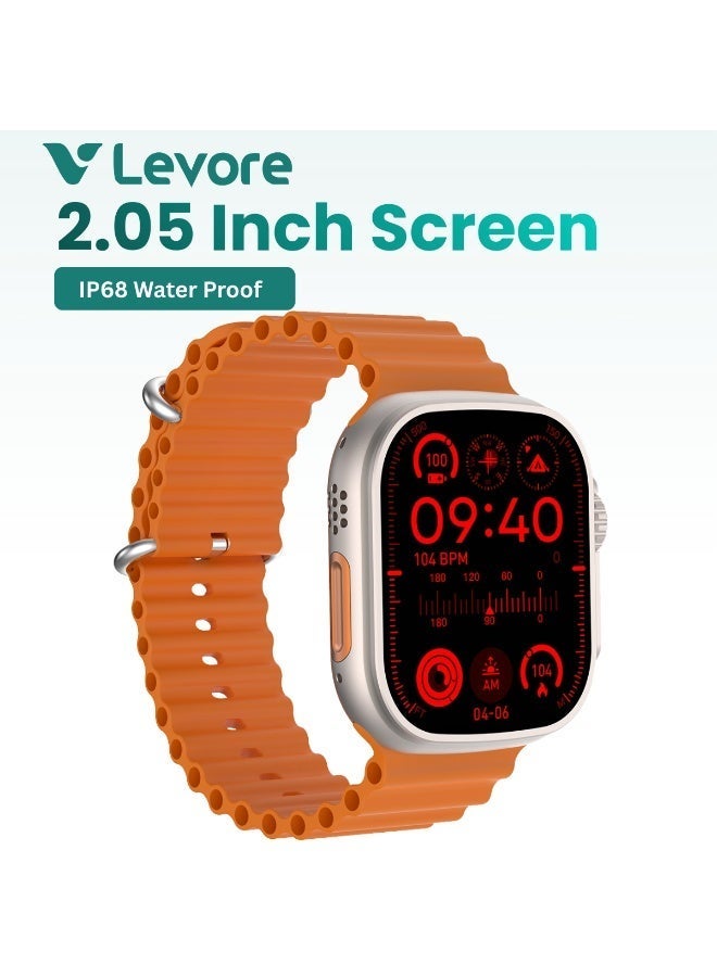 Compare Levore Smart Watch   2.05 Big ScreenGold at KSA Price