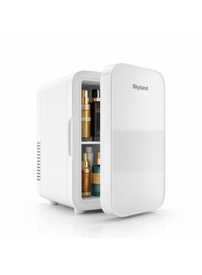 Compare Skyland Mini Fridge, 6 Liter8 Can New Upgraded Skincare Fridge, ACDC Portable Cooler & Warmer for Skin Care, Cosmetics, Beverage, Food, Great for Bedroom, Office, Dorm White at KSA Price