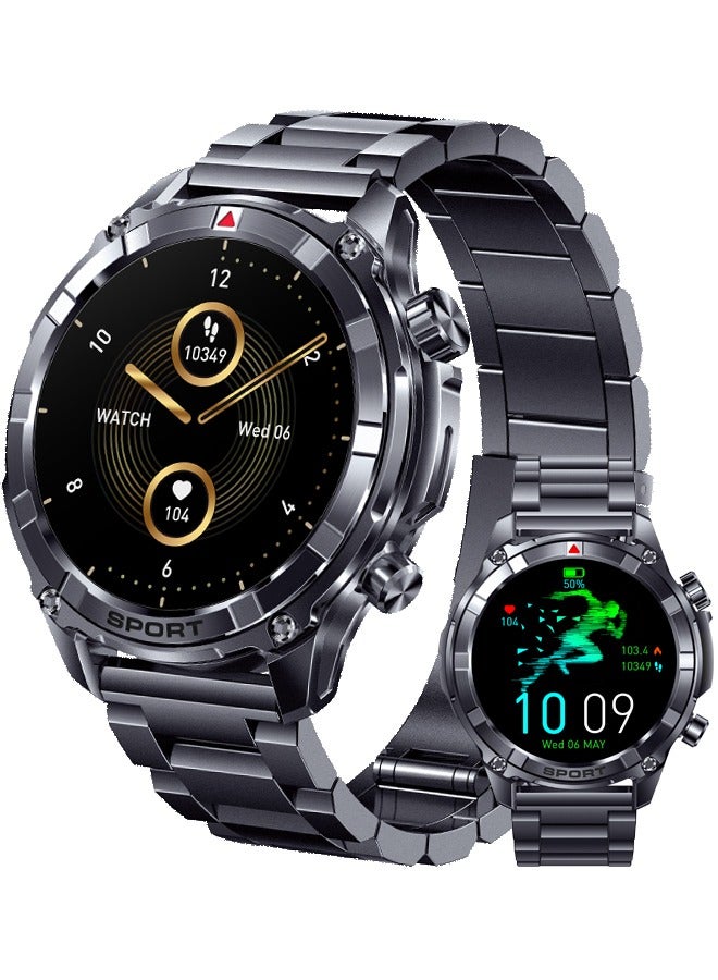 Compare Smart Watches for Men with Bluetooth Call, 1.52 HD Screen Waterproof smartwatch with Flashlight, 100+ Sport Modes, 500mAh Heart RateSleep Monitor Fitness Tracker for iOS Android at KSA Price