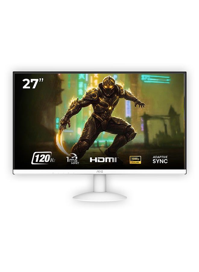 Compare 27 inch FHD 120hz 1ms IPS 3 side borderless Monitor, Wide Viewing Angle, Low Blue Mode & eye protection, HDMI 1.4 × 1, VGA × 1 White at KSA Price